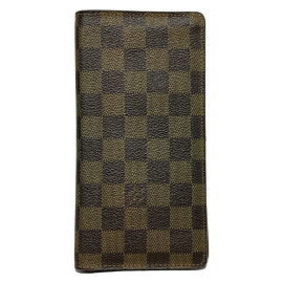 Louis Vuitton Portefeuille Brazza Ebene Brown Long Wallet - Picture 1 of 5